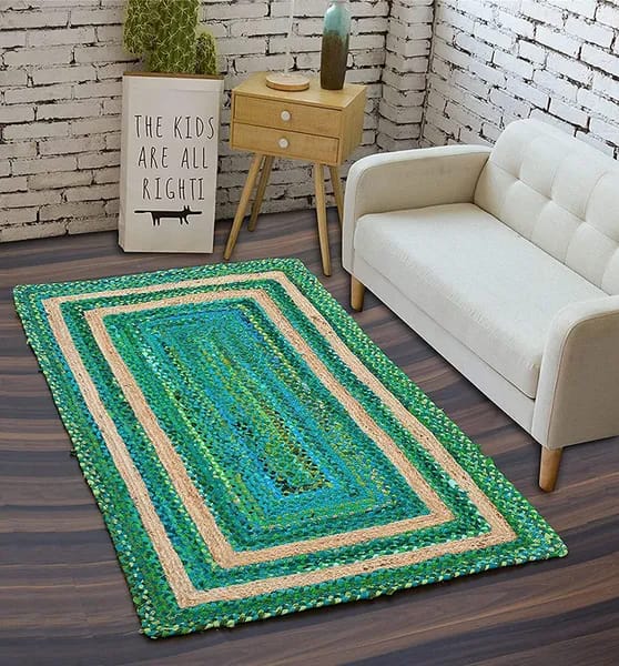 Green Jute Carpets and Rugs