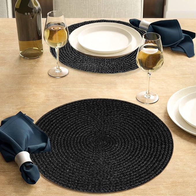 Black Table Mat