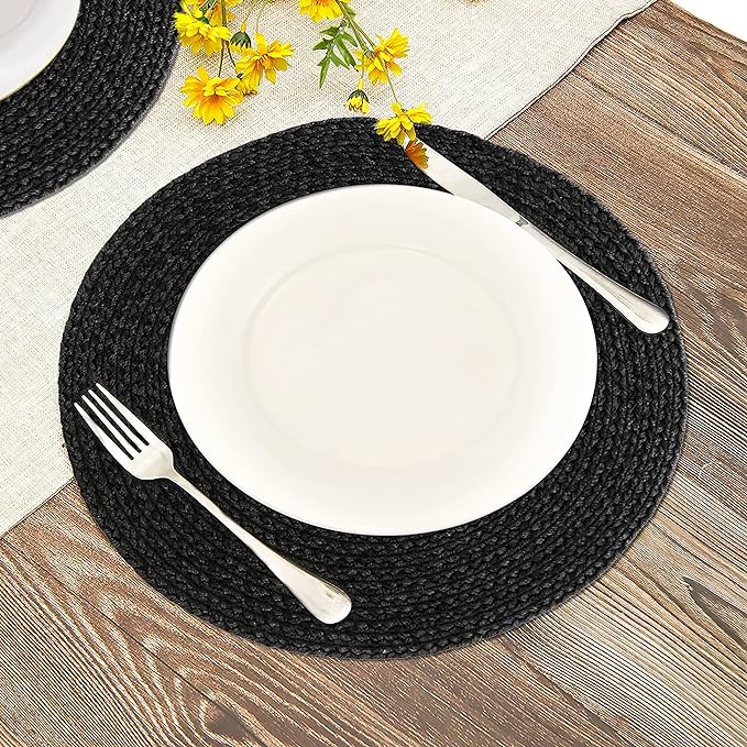 Black Table Mat